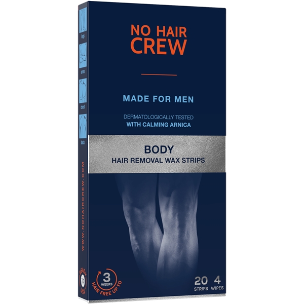 No Hair Crew Body Hair Removal Wax Strips (Billede 2 af 2)