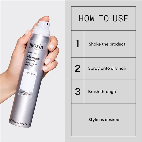 Nioxin Volumizing Dry Shampoo (Billede 3 af 7)