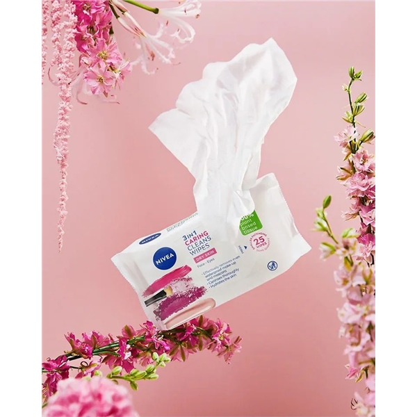 Nivea 3 in 1 Caring Cleansing Wipes (Billede 4 af 6)