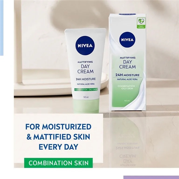 Nivea Mattifying Day Cream - Combination Skin (Billede 2 af 5)