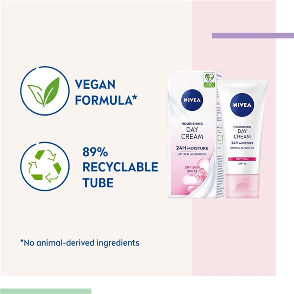 Nivea Nourishing Day Cream SPF15 - Dry Skin (Billede 5 af 5)