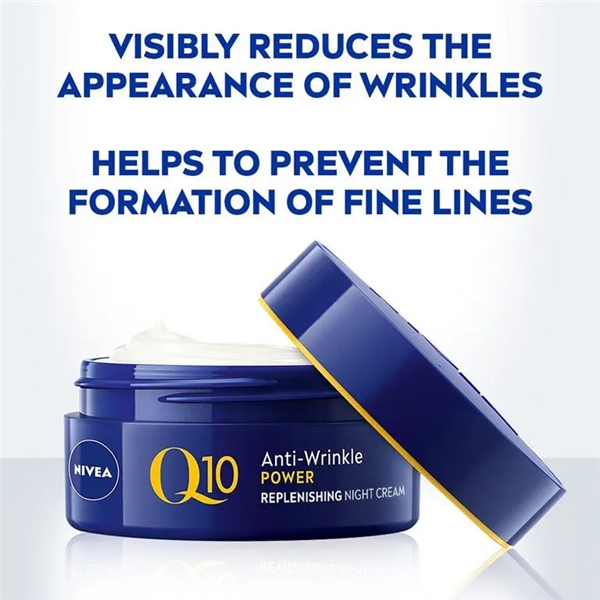Nivea Q10 Anti Wrinkle Power Night Cream (Billede 2 af 6)