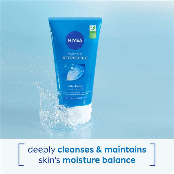Nivea Refreshing Wash Gel - Normal/Comb Skin (Billede 2 af 5)