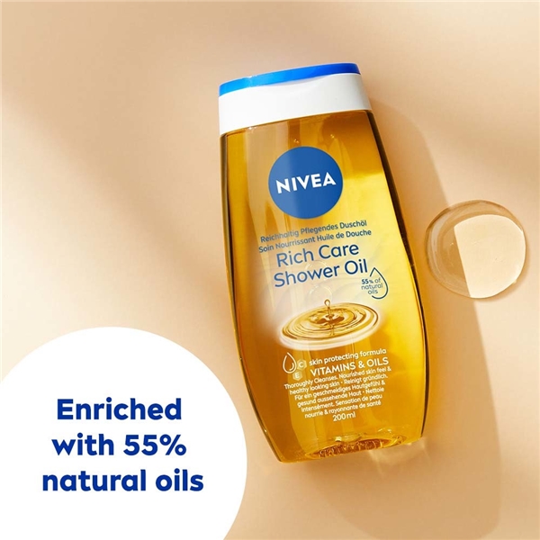 Nivea Rich Care Shower Oil (Billede 2 af 6)