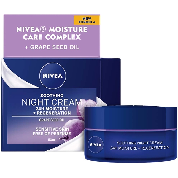 Nivea Soothing Night Cream - Sensitive Skin (Billede 1 af 6)