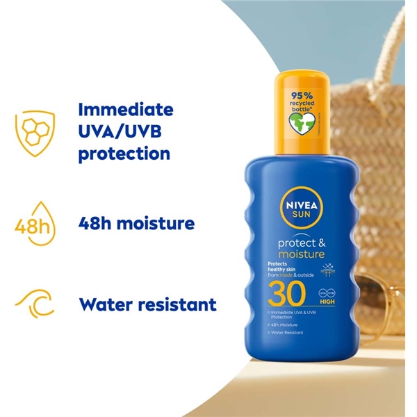 Nivea Sun Protect & Moisture Spray SPF30 (Billede 3 af 6)