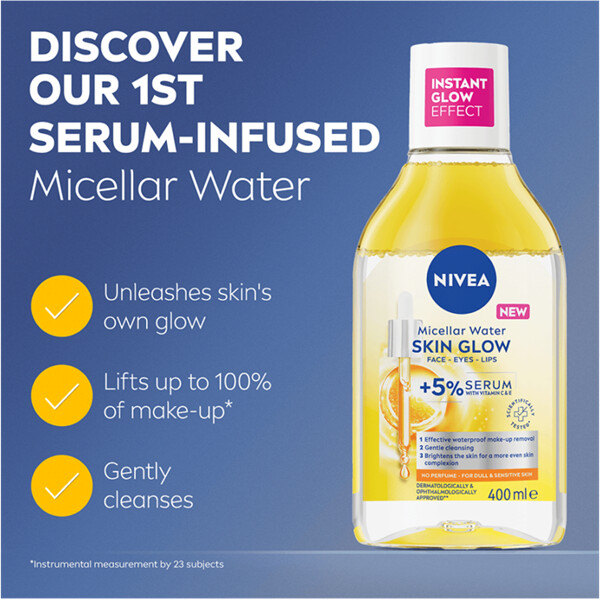 Nivea Micellar Water Skin Glow (Billede 2 af 7)