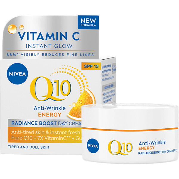 Nivea Q10 Energy Radiance Boost Day Cream SPF15 (Billede 1 af 8)