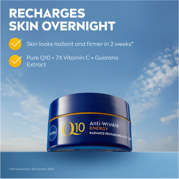 Nivea Q10 Energy Recharging Night Cream (Billede 3 af 7)