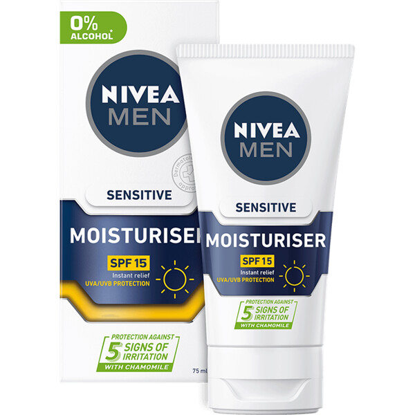 Nivea Men Sensitive Face Moisturiser SPF15 (Billede 1 af 8)