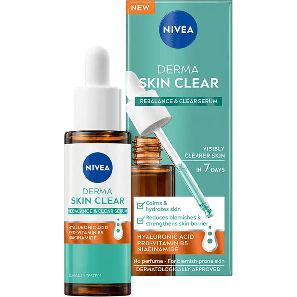 Nivea Derma Skin Clear Rebalance & Clear Serum (Billede 1 af 2)