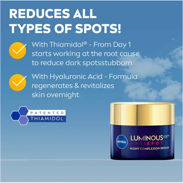 Nivea Luminous630 Anti Dark Spot Night Cream (Billede 4 af 7)