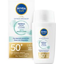 Nivea Sun UV Derma Skin Clear Dry Touch Spf 50+ 40 ml
