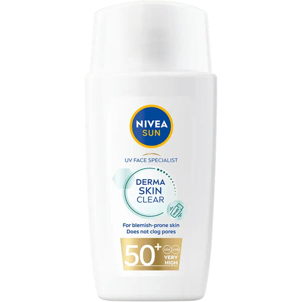 Nivea Sun UV Derma Skin Clear Dry Touch Spf 50+ (Billede 2 af 2)