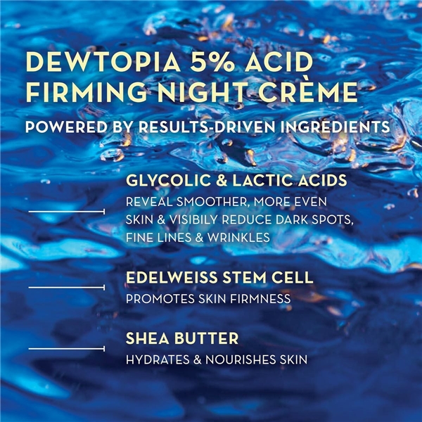 Transform Dewtopia 5% Acid Firming Night Crème (Billede 5 af 5)