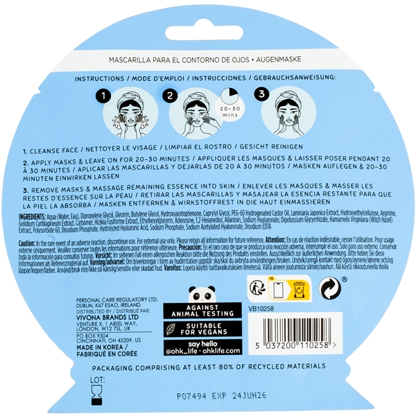 Oh K! Let it Glow Under Eye Mask (Billede 2 af 3)