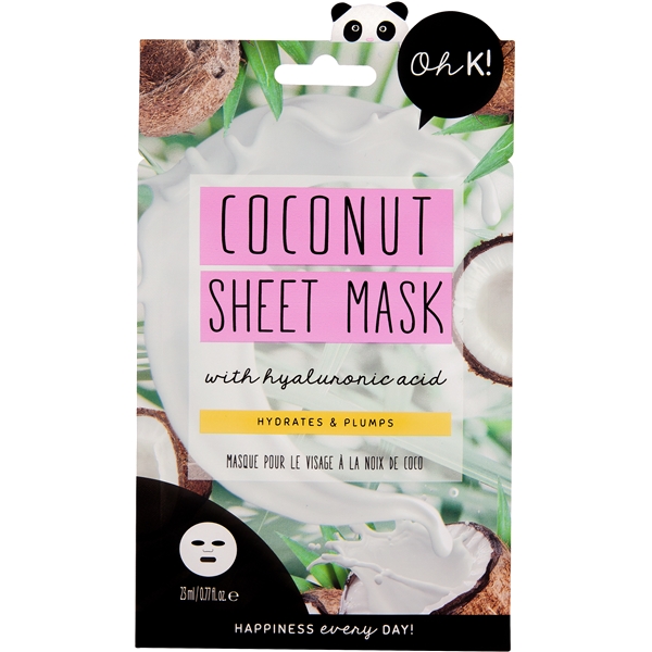 Oh K! Coconut Sheet Mask with Hylauronic Acid (Billede 1 af 3)