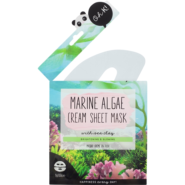 Oh K! Marine Algae Cream Sheet Mask with Sea Clay (Billede 3 af 4)