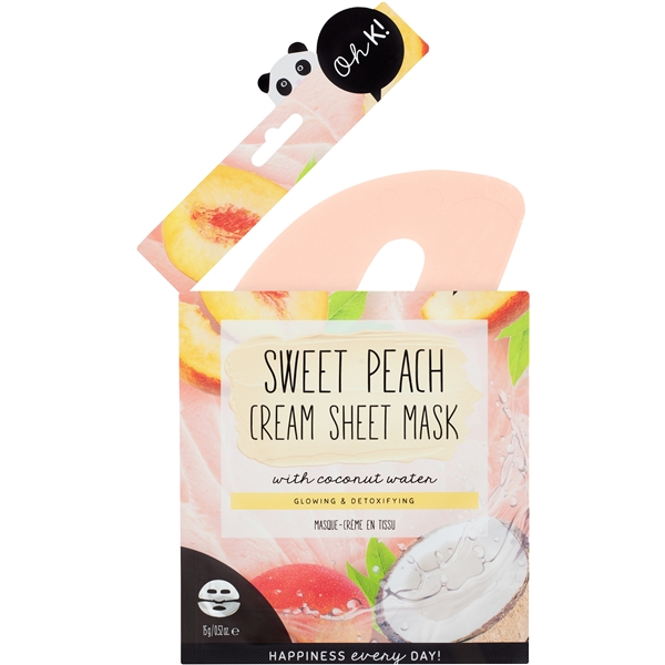 Oh K! Sweet Peach Cream Sheet Mask (Billede 3 af 4)
