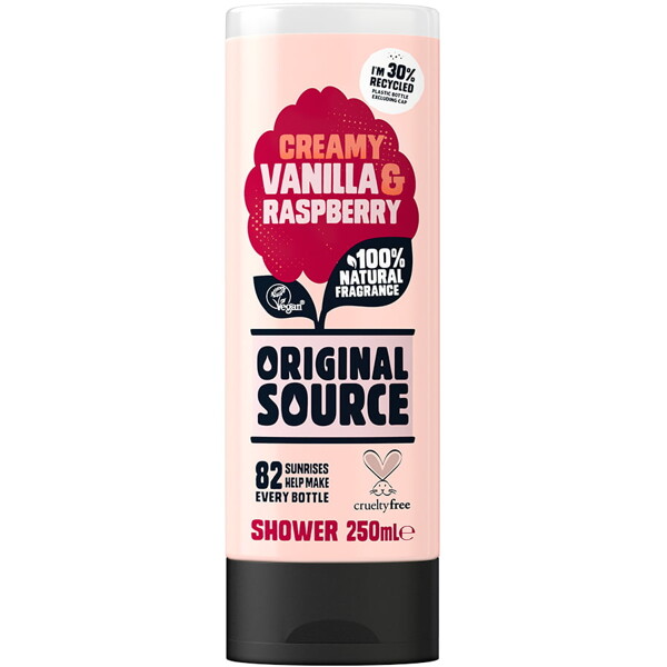 Original Source Vanilla & Raspberry Shower (Billede 1 af 3)