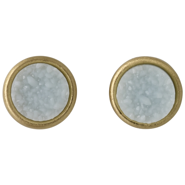 Small Round Earrings Gold Plated (Billede 1 af 2)
