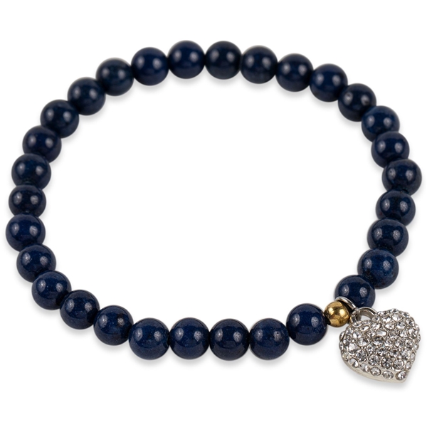 94954-06 PEARLS FOR GIRLS Blue Jade Bracelet (Billede 1 af 2)