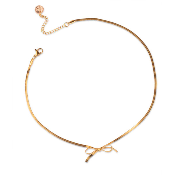 84109-07 Bow Necklace (Billede 1 af 4)