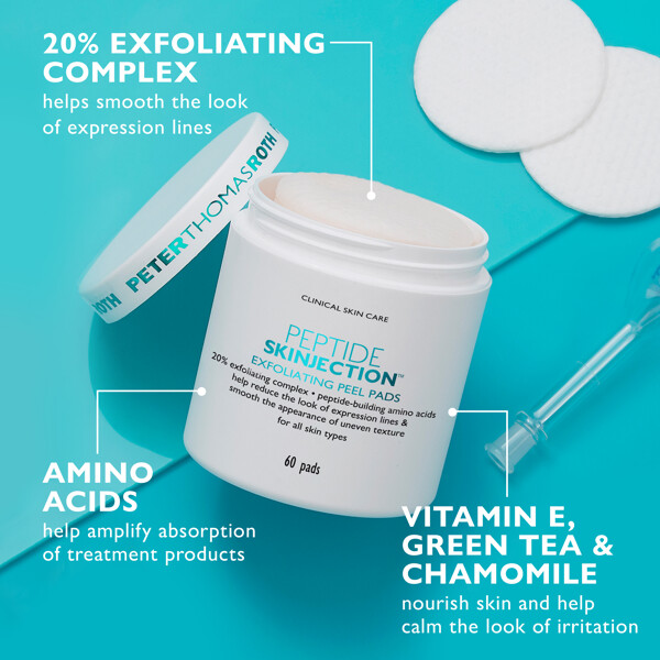 Peptide Skinjection Exfoliating Peel Pads (Billede 3 af 4)