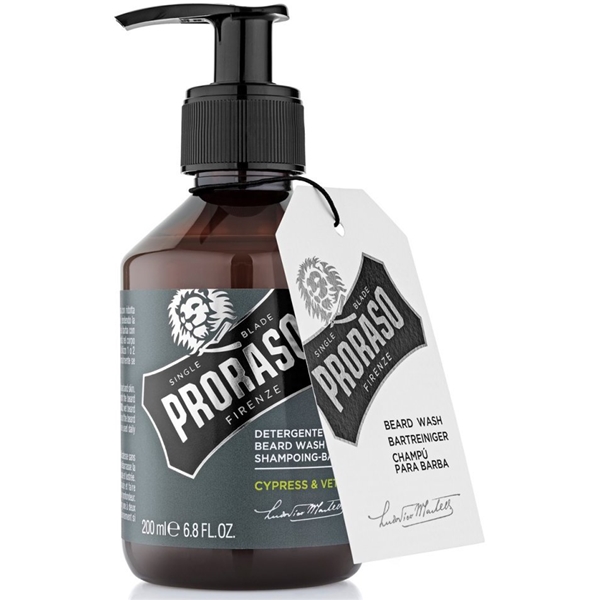 Proraso Beard Shampoo Cypress & Vetyver (Billede 2 af 3)