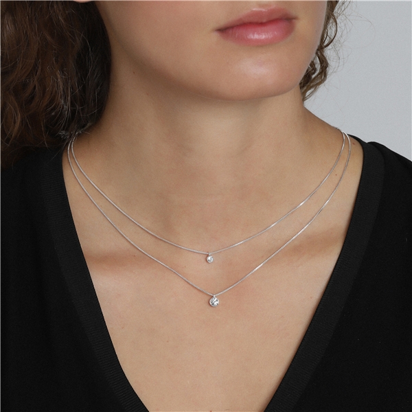 Lucia Double Crystal Necklace (Billede 2 af 2)