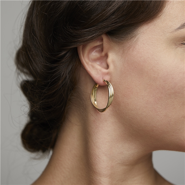 Jenifer Earrings Gold Plated (Billede 2 af 2)