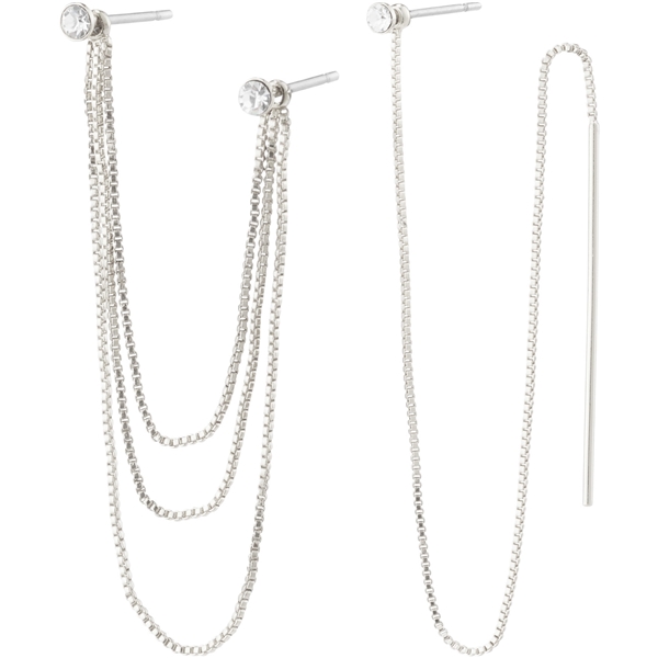 26214-6043 Kalinda Crystal Deco Chain Earstuds (Billede 1 af 3)