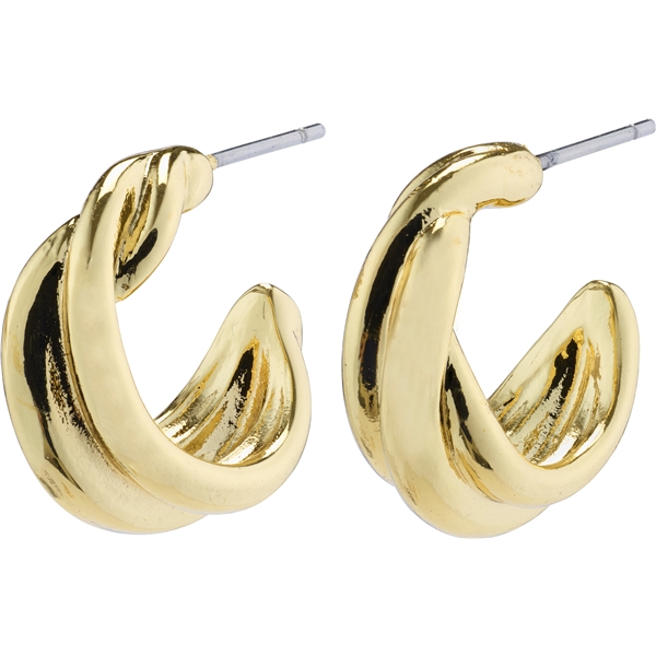 12221-2003 COURAGEOUS Twirl Huggie Hoop Earrings (Billede 1 af 2)
