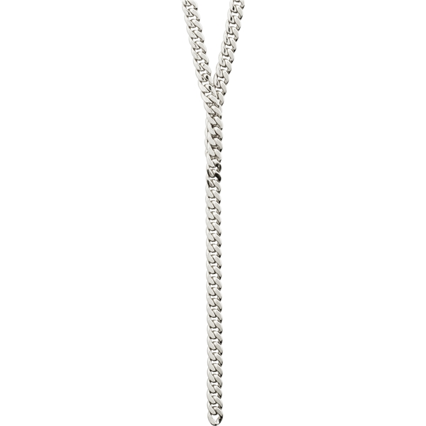 12221-6011 COURAGEOUS Curb Chain Silver Necklace (Billede 1 af 3)
