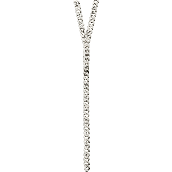 12221-6011 COURAGEOUS Curb Chain Silver Necklace (Billede 1 af 3)