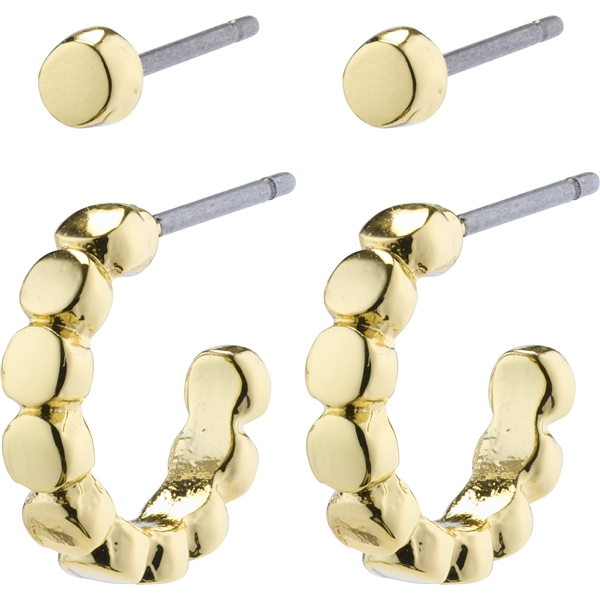 26221-2033 ANGELA 2 In 1 Hoop & Stud Earrings