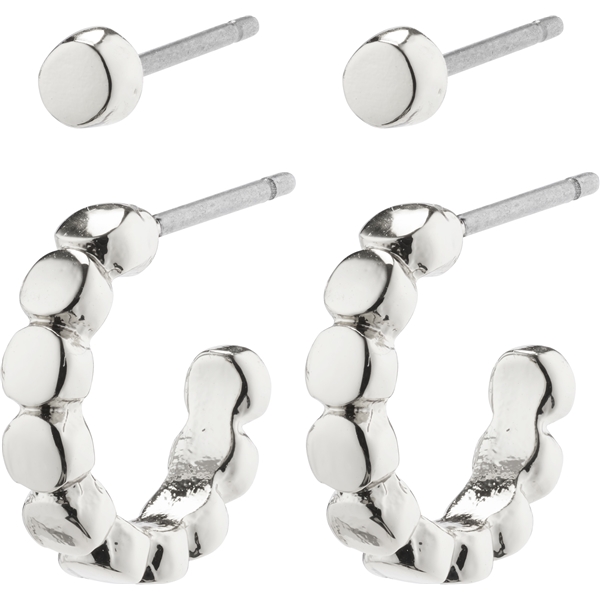 26221-6033 ANGELA 2 In 1 Hoop & Stud Earrings (Billede 1 af 2)