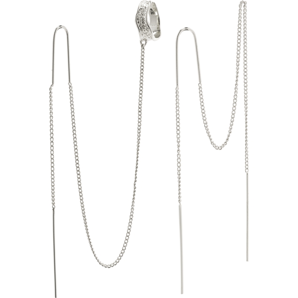 26221-6053 AIDA Asymmetric Long Chain Earrings (Billede 1 af 2)