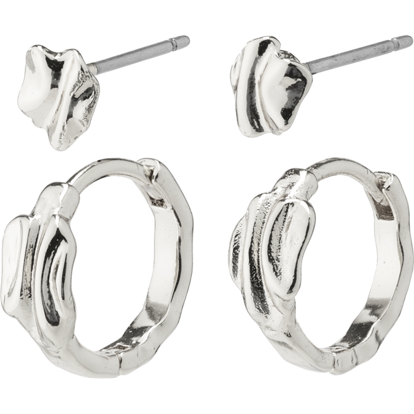 14223-6023 PEACE Huggie Hoops & Earstuds Set (Billede 1 af 3)