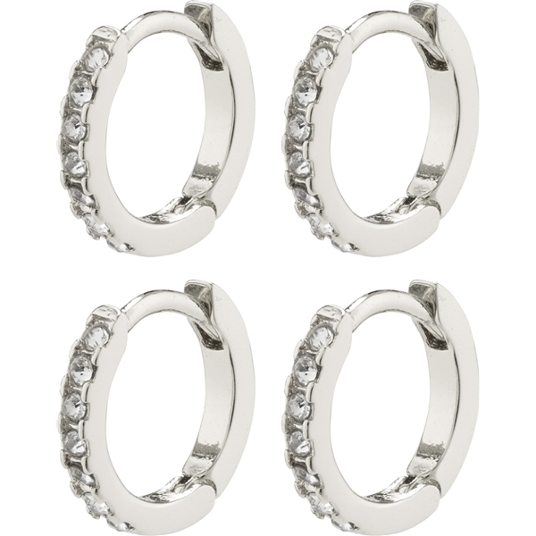 11224-6003 Friends Crystal Huggie Hoops 2-In-1 Set (Billede 1 af 3)