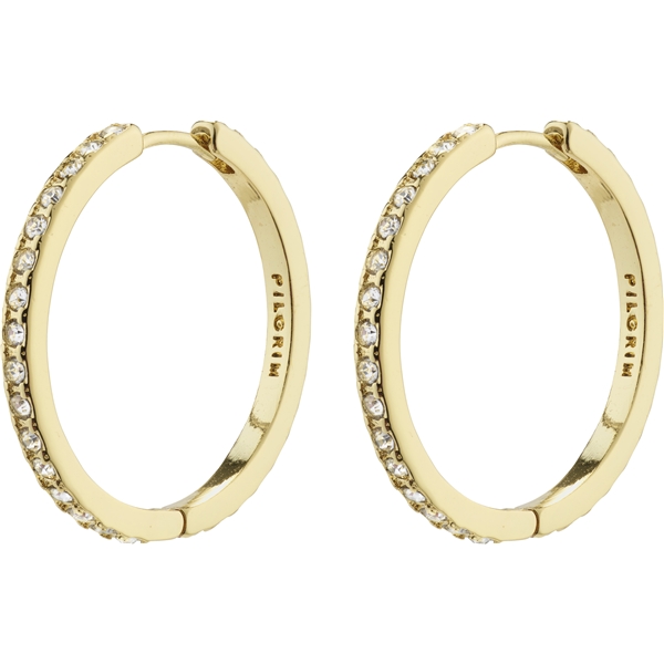 10231-2013 BE Crystal Hoop Earrings (Billede 1 af 3)