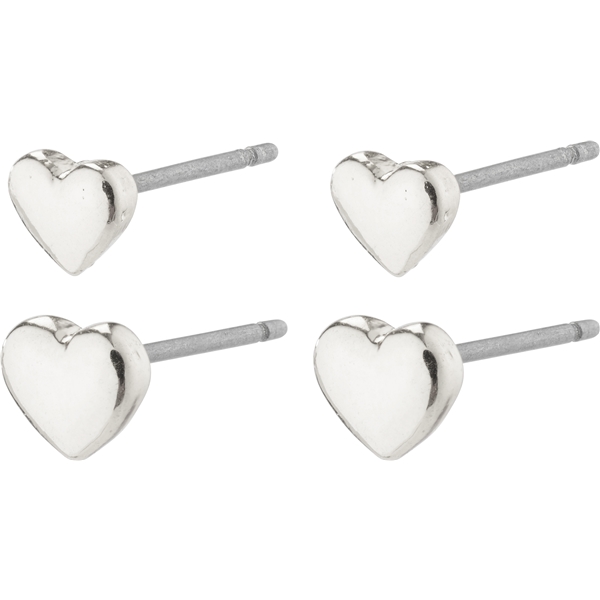 66231-6003 AFRODITTE Heart Earrings 2-In-1 Set (Billede 1 af 4)