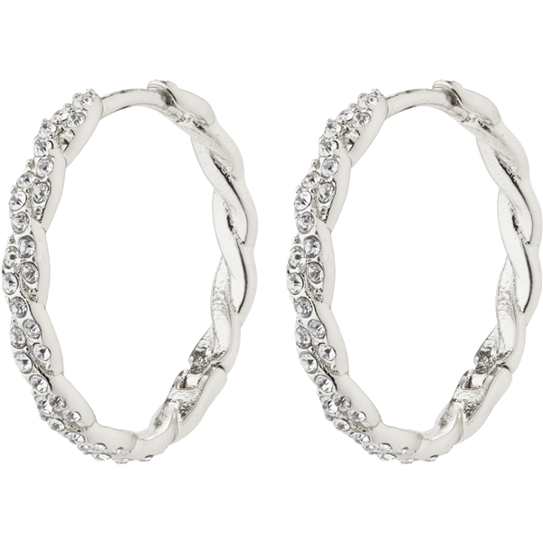 67231-6083 EZO Twirled Crystal Hoops (Billede 1 af 3)