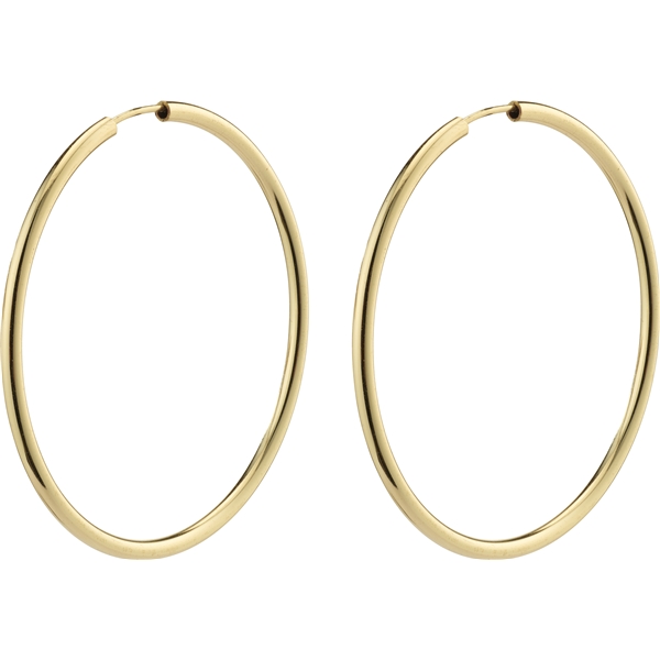 28232-2013 APRIL Gold Medium Size Hoop Earrings (Billede 1 af 3)