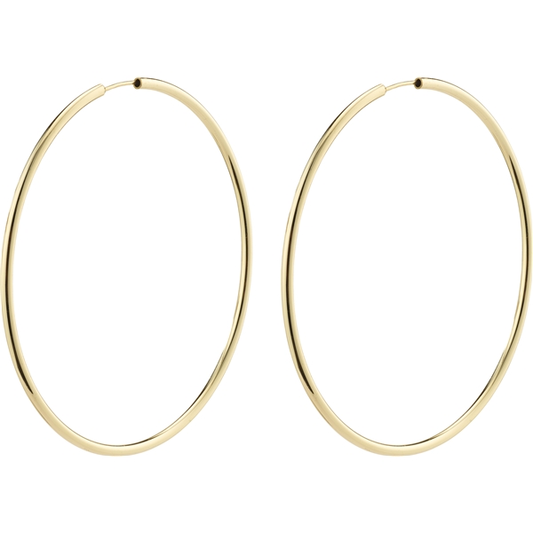28232-2023 APRIL Gold Large Hoop Earrings (Billede 1 af 3)