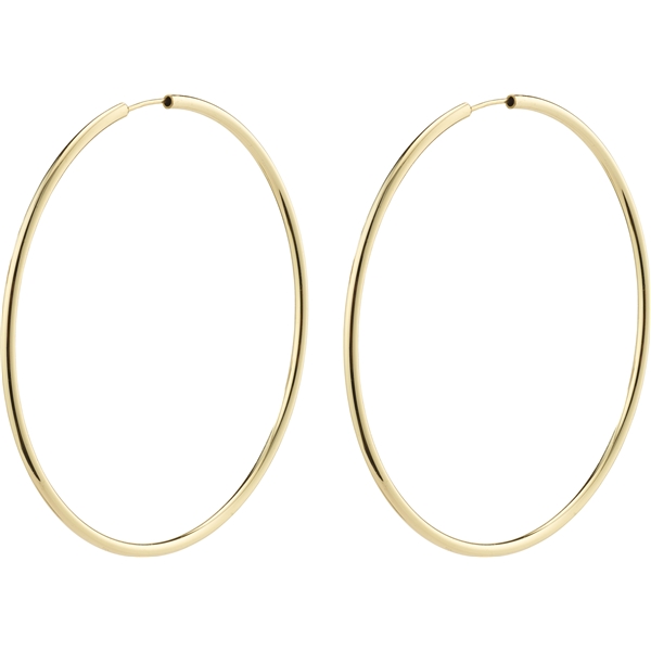 28232-2023 APRIL Gold Large Hoop Earrings (Billede 1 af 3)