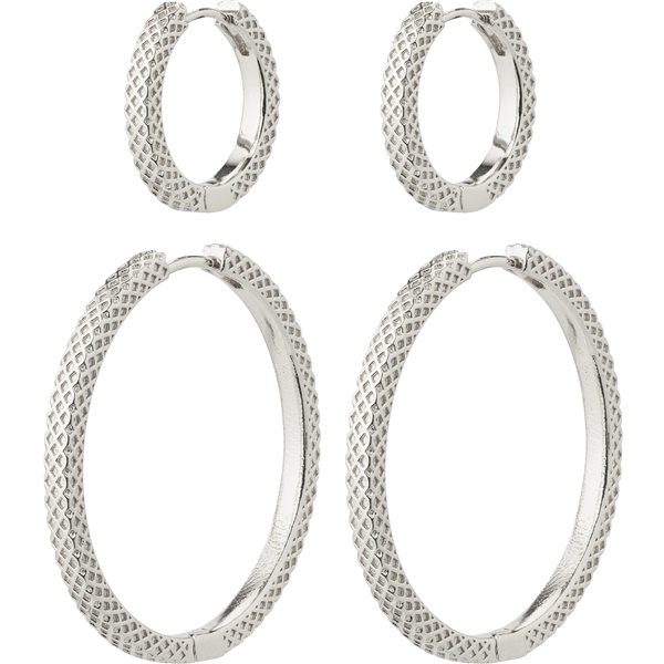 10233-6003 PULSE Earrings Silver 2-In-1 Set (Billede 1 af 5)