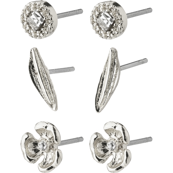 14233-6003 ECHO Earrings Silver 3-In-1 Set (Billede 1 af 3)