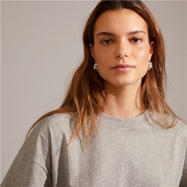 14233-6023 ECHO Hoop Silver Earrings (Billede 2 af 3)