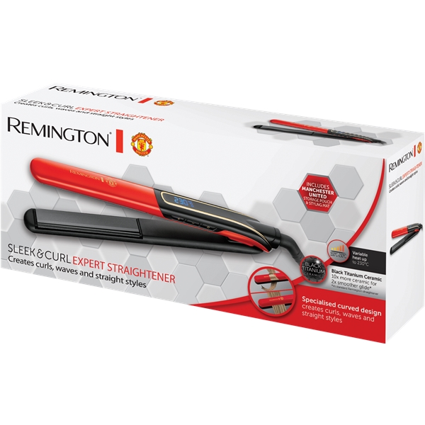 S6755 Manchester United Sleek & Curl Straightener (Billede 2 af 4)